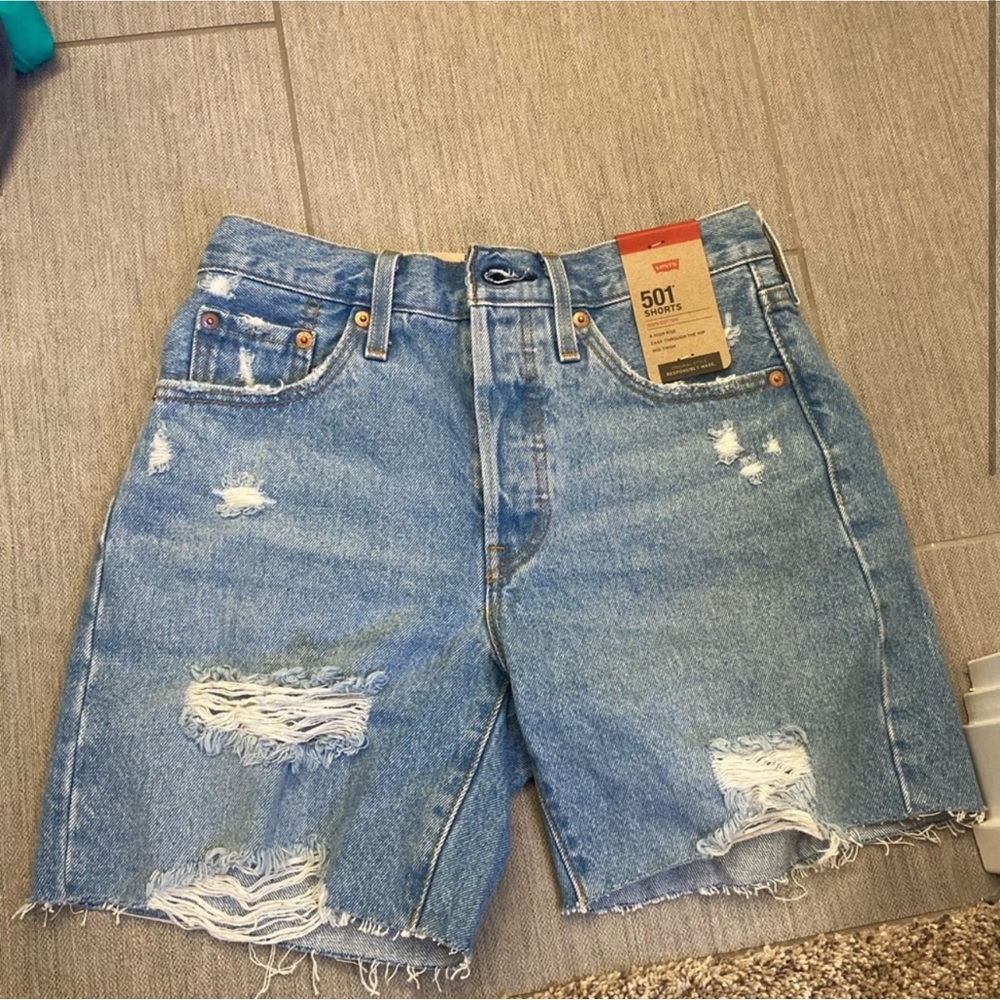 Levi’s 501 Mid-Thigh Jean Shorts